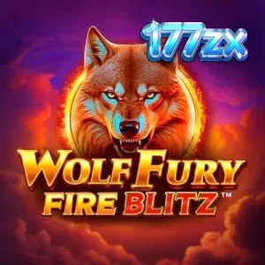 Tampilan visual slot Wolf Fury Fire Blitz dengan tema serigala dan api